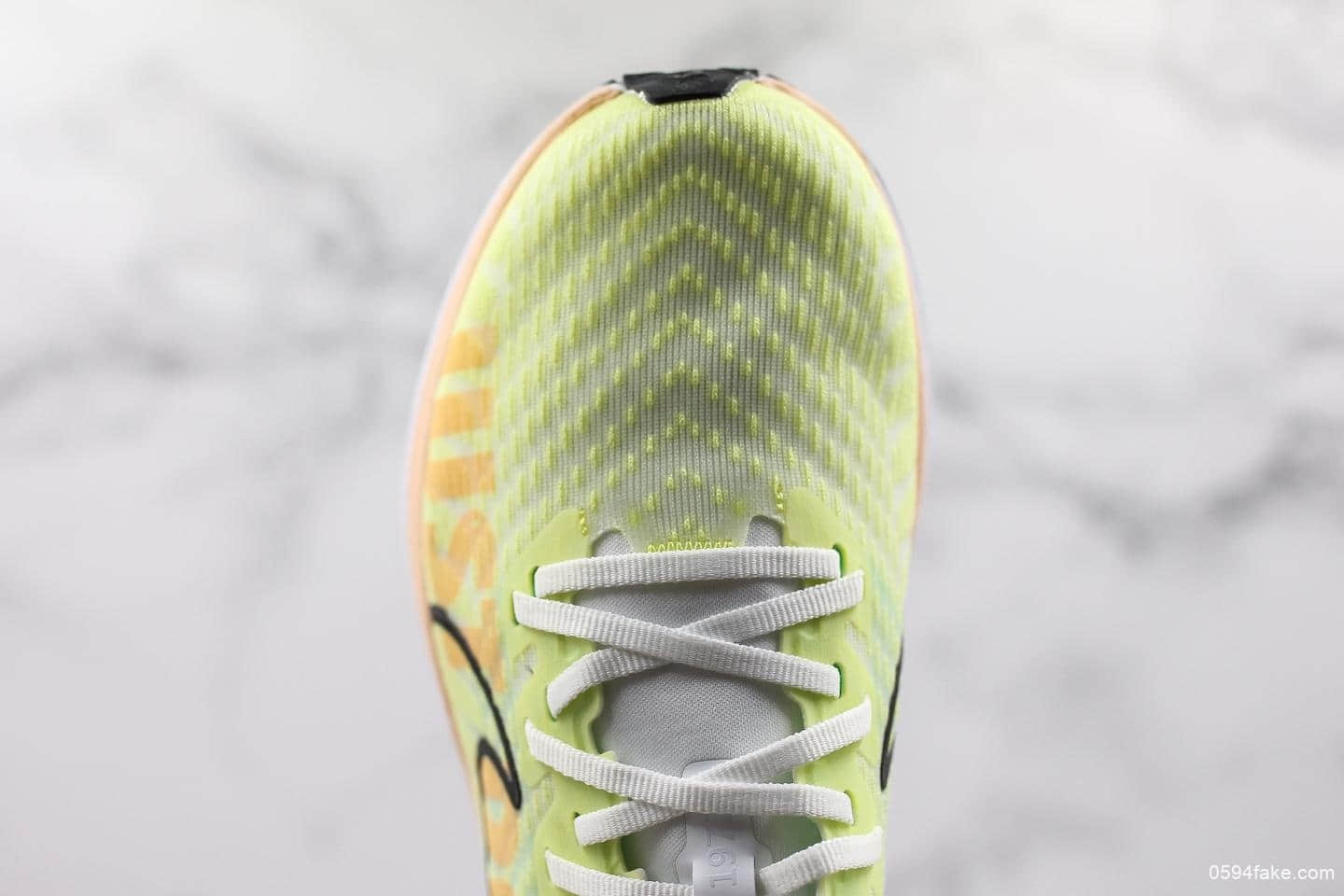 耐克Nike Zoom Fly 3 Running纯原版本三代飞行马拉松袜子蝉翼系列休闲运动慢跑鞋浅黄黑白橘粉JDI标语 货号:BV1134-300