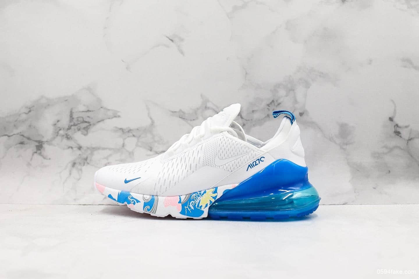 耐克Nike Air Max 270夏威夷配色公司级版本原档案数开发客供真实小潘气垫原盒原标 货号:AH8050-012
