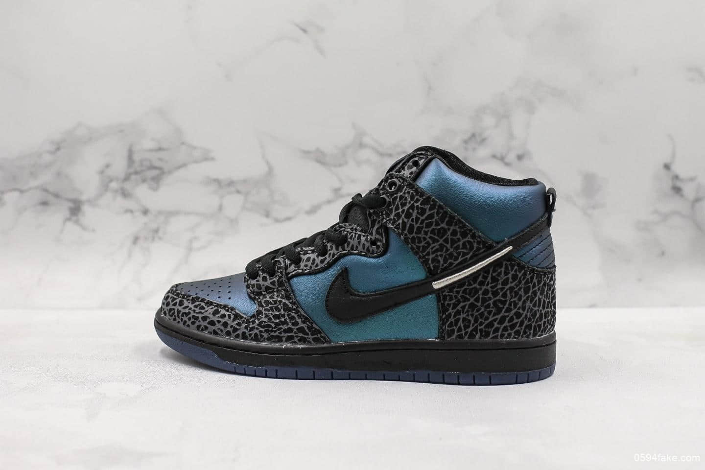耐克Nike SB Dunk High Black Sheep纯原版本全明星黑黄蜂变色龙材质原盒配套包装原档案开发 (ID:13125) - 图片1