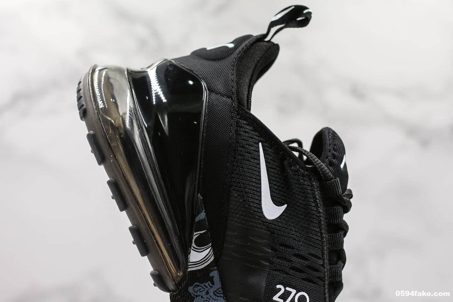 耐克Nike Air Max 270公司级版本夏威夷黑白配色原鞋开模一比一打造外围实体可充正操作 货号:AH8050-011