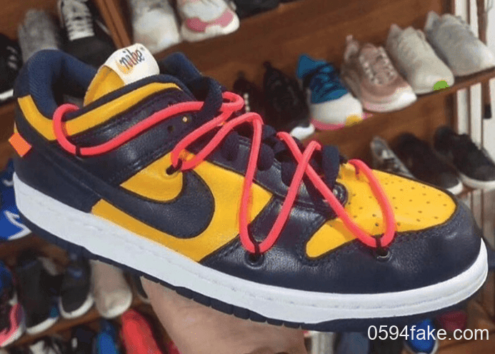 Off-White x Nike Dunk Low全新配色释出实物图!你为它打几分? 货号:CT0856-700