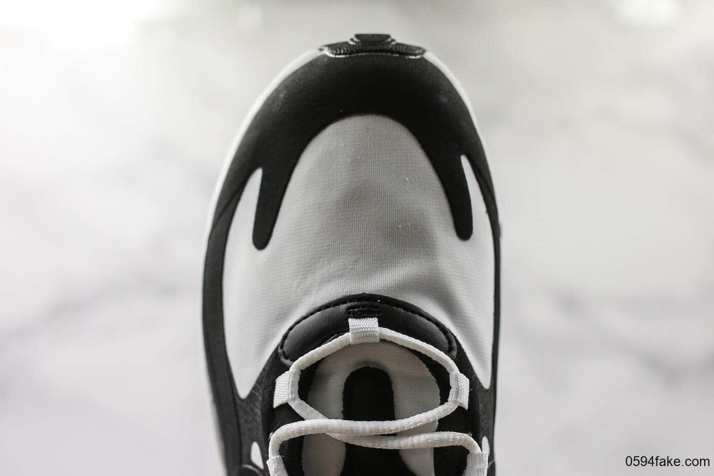 耐克Nike React Air Max 270公司级版本瑞亚高桥盾机能系列后半掌气垫百搭运动慢跑鞋黑泥灰白勾 货号:AQ9087-001