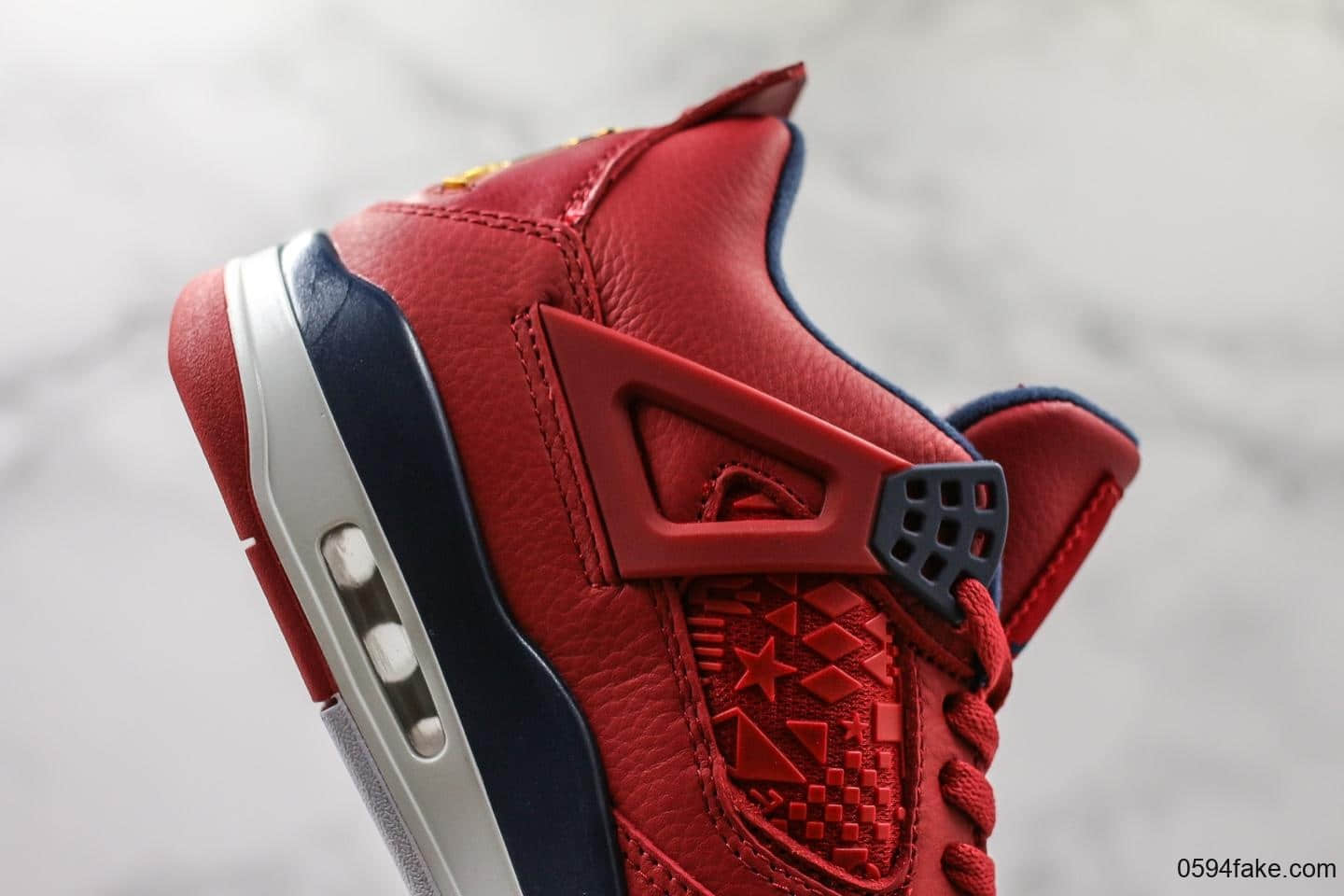乔丹Air Jordan 4 SE FIBA纯原版本世界杯中国红男子实战文化篮球鞋 货号:CI1184-617