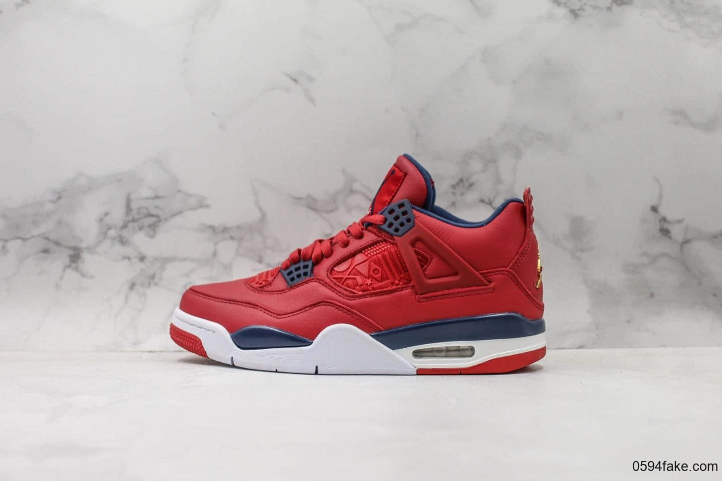乔丹Air Jordan 4 SE FIBA纯原版本世界杯中国红男子实战文化篮球鞋 货号:CI1184-617