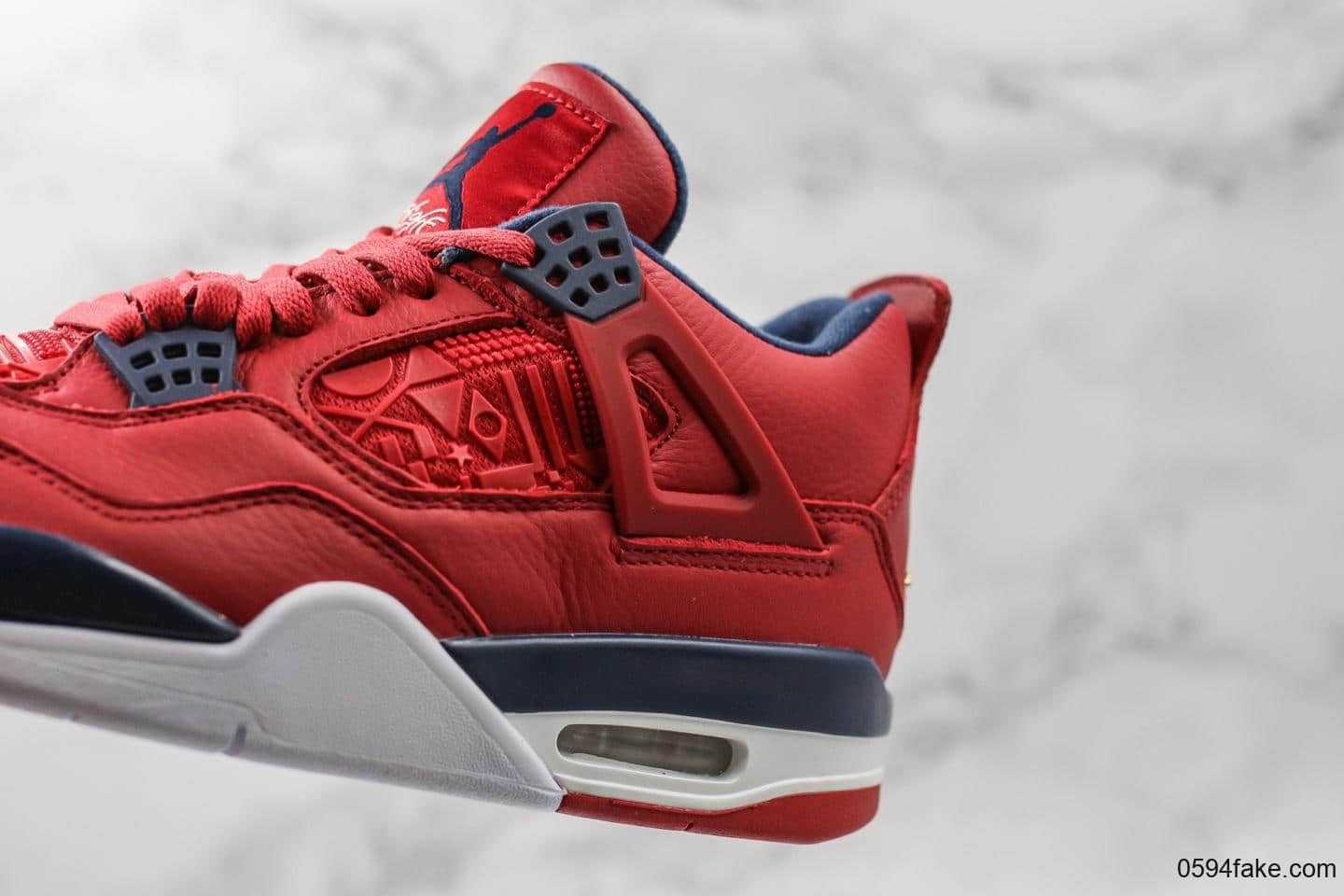 乔丹Air Jordan 4 SE FIBA纯原版本世界杯中国红男子实战文化篮球鞋 货号:CI1184-617