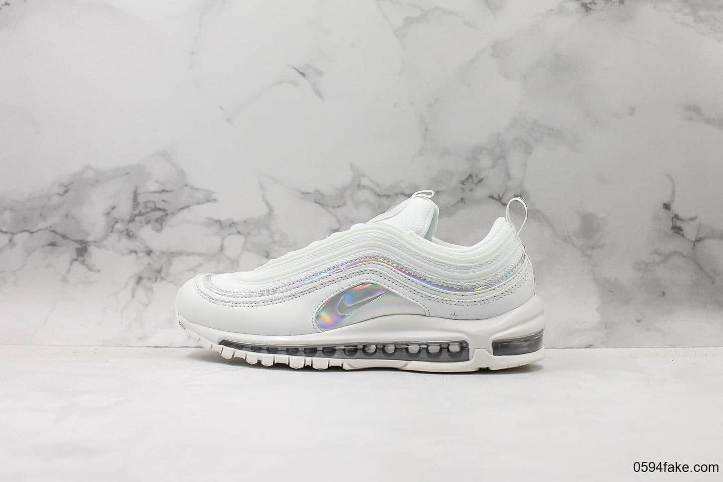 耐克Nike AIR Max 97纯原版本白镭射子弹复古全掌气垫休闲运动鞋原盒原标原鞋开模 (ID:13935) - 图片1