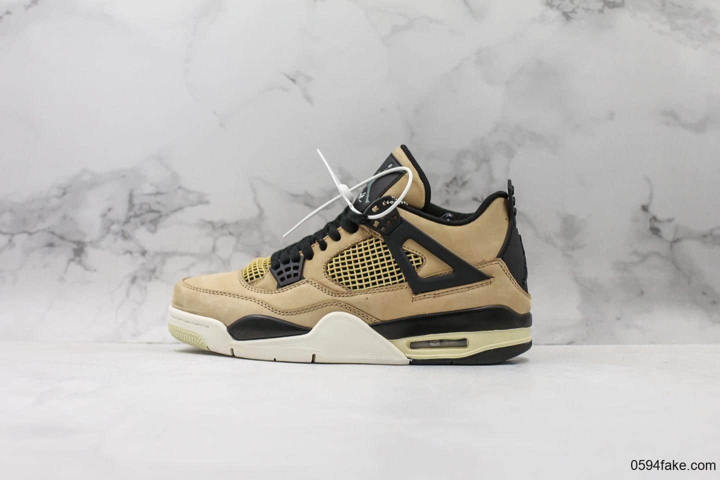 乔丹Air Jordan 4 Mushroom纯原版本AJ4珍珠奶茶配色全新来袭原盒原标原鞋开模 (ID:13983) - 图片1