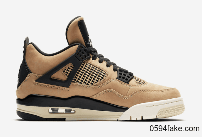 Air Jordan 4 “Mushroom”官图释出!来一双”珍珠奶茶“鞋吗? 货号:AQ9129-200