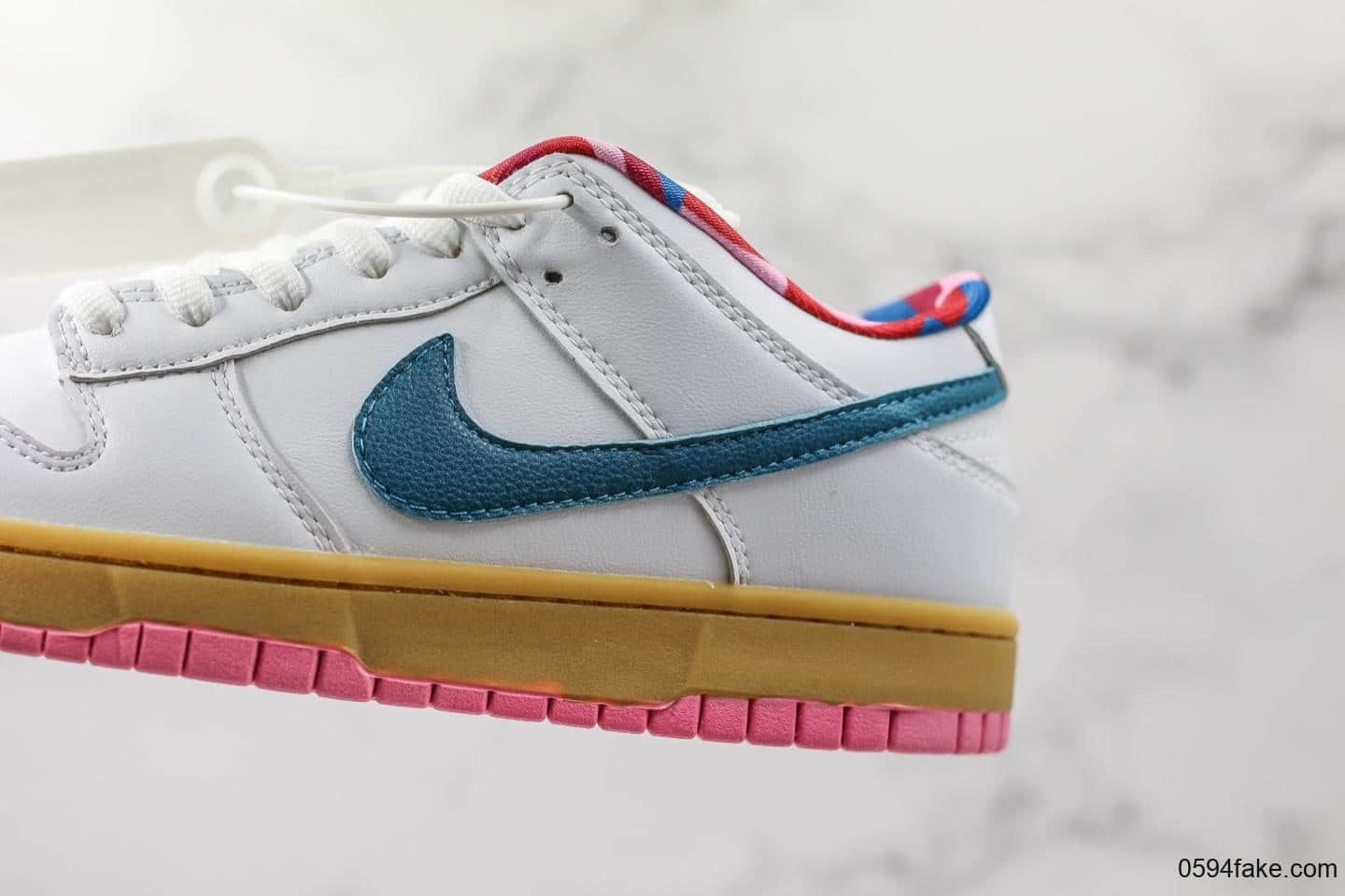 耐克NIKE SB DUNK LOW X PARRA艺术家联名纯原版本SB板鞋蓝粉毛绒区别市面通货版本 货号:CN4504-108