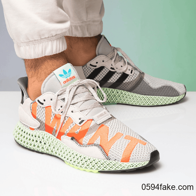 醒目文字印花！adidas Originals ZX 4000 4D全新配色现已发售！ (ID:14329) - 图片1