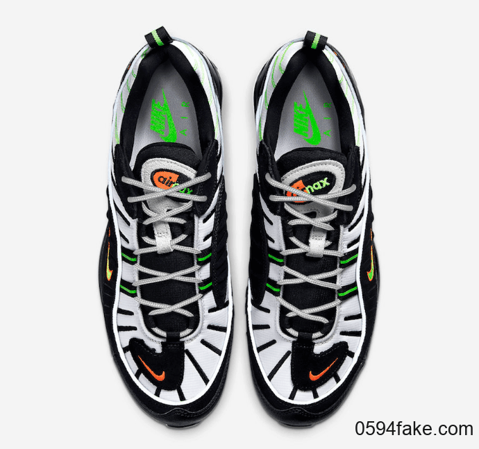 亮眼荧光色细节！Air Max 98新配色即将发售！ 货号：640744-015