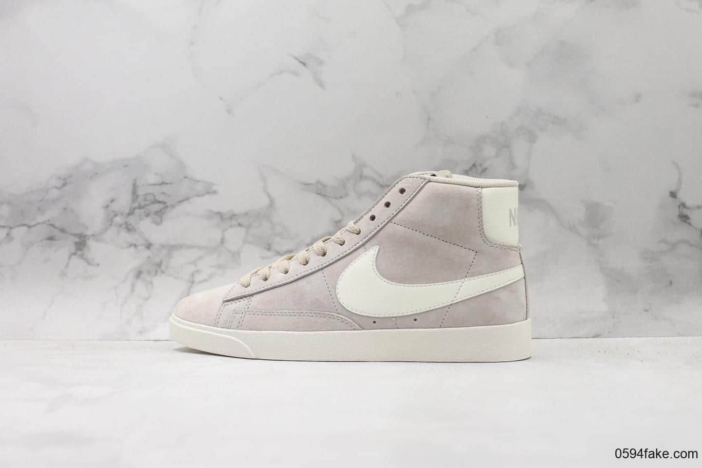 耐克Nike Blazer Mid Vintage Suede公司级版本高帮休闲开拓者板鞋内置Zoom Air 气垫区别市面通货版本 货号:917862-005