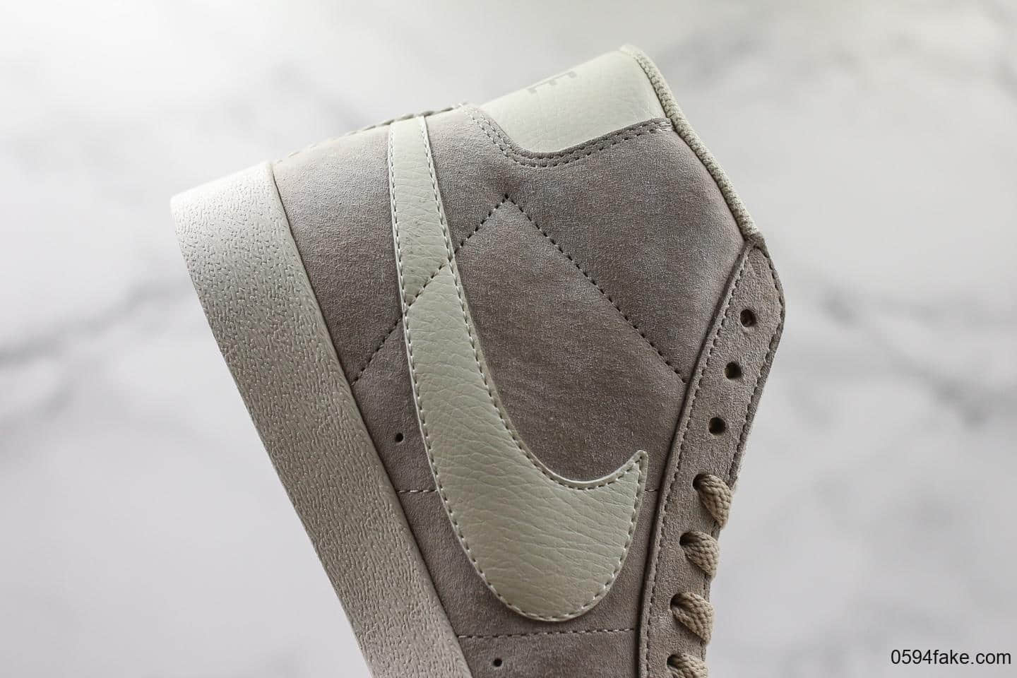 耐克Nike Blazer Mid Vintage Suede公司级版本高帮休闲开拓者板鞋内置Zoom Air 气垫区别市面通货版本 货号:917862-005