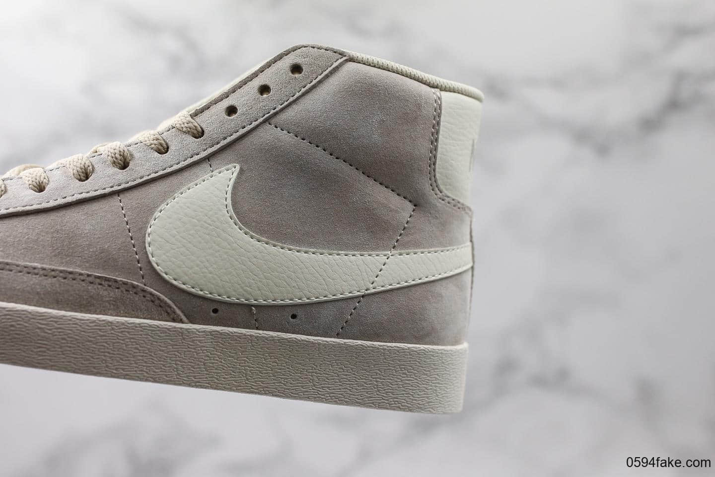 耐克Nike Blazer Mid Vintage Suede公司级版本高帮休闲开拓者板鞋内置Zoom Air 气垫区别市面通货版本 货号:917862-005