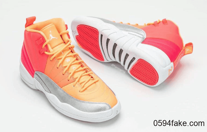 Air Jordan 12 GS “Hot Punch”释出实物图! 货号:510815-601