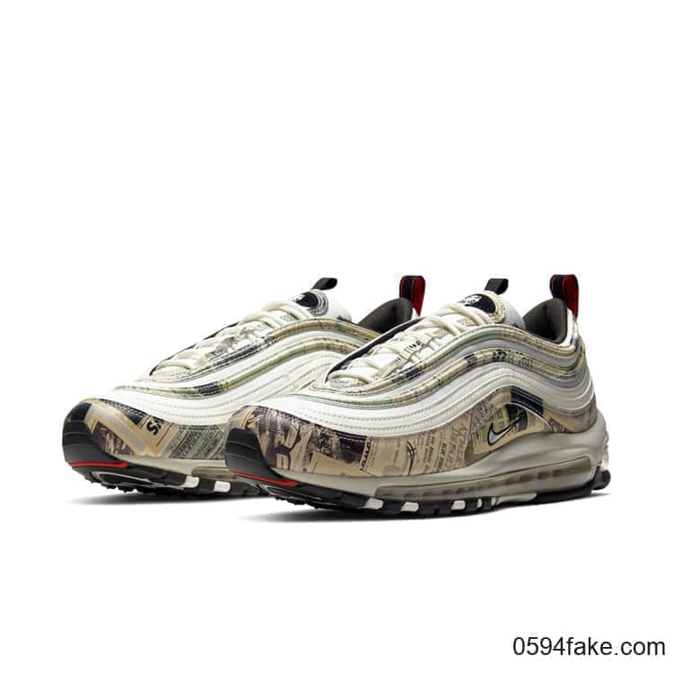 复古风浓郁！这双Nike Air Max 97还带有剪报图案！ (ID:14625) - 图片1