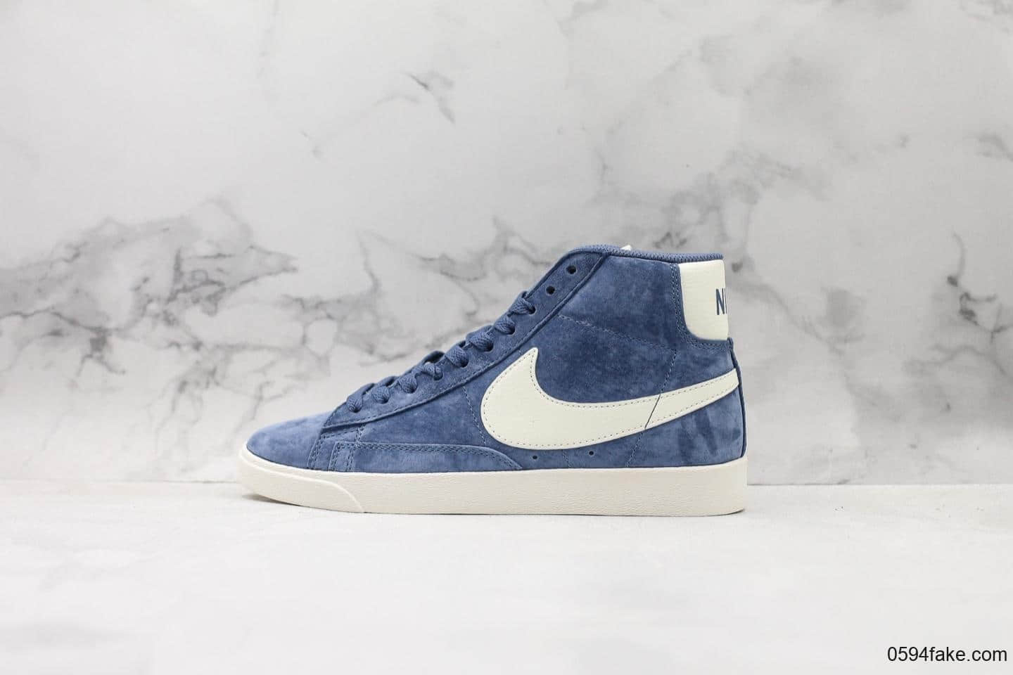 耐克Nike Blazer Mid Vintage Suede公司级版本高帮休闲板鞋结合Zoom Air 缓震配置和柔韧橡胶外底 (ID:15096) - 图片1