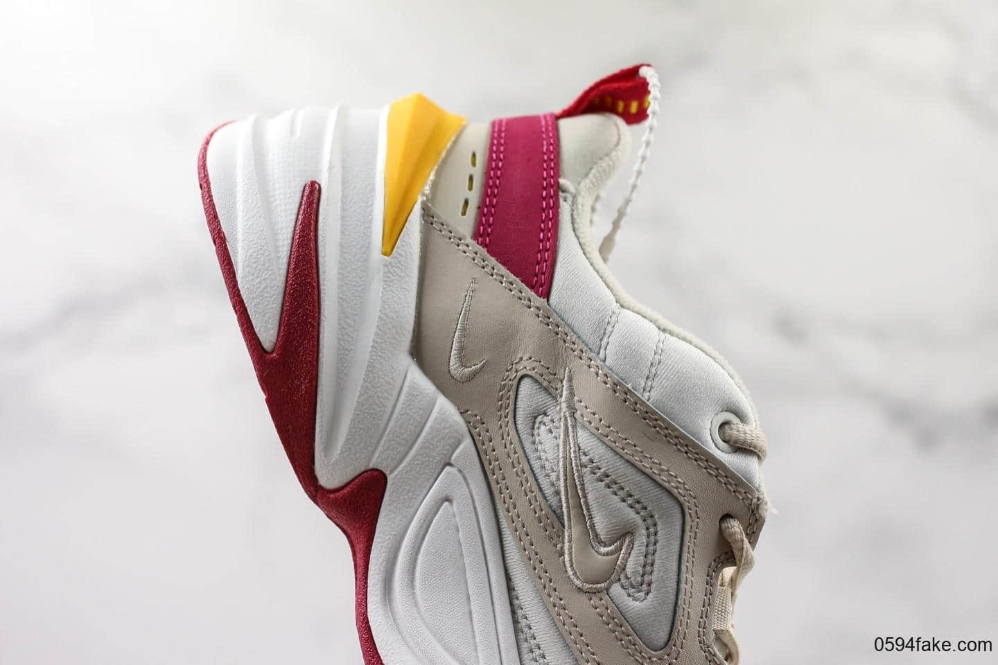 耐克Nike M2K Tekno Pink Foam纯原版本复古潮流百搭旅游M2K老爹鞋青岛原厂刺绣完美复刻外围可充正 货号:AO3108-016