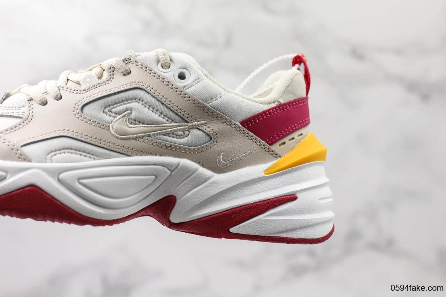 耐克Nike M2K Tekno Pink Foam纯原版本复古潮流百搭旅游M2K老爹鞋青岛原厂刺绣完美复刻外围可充正 货号:AO3108-016