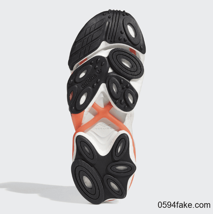米白+粉橘!清新活力!这款adidas Torsion X你爱了吗? 货号:EH0244