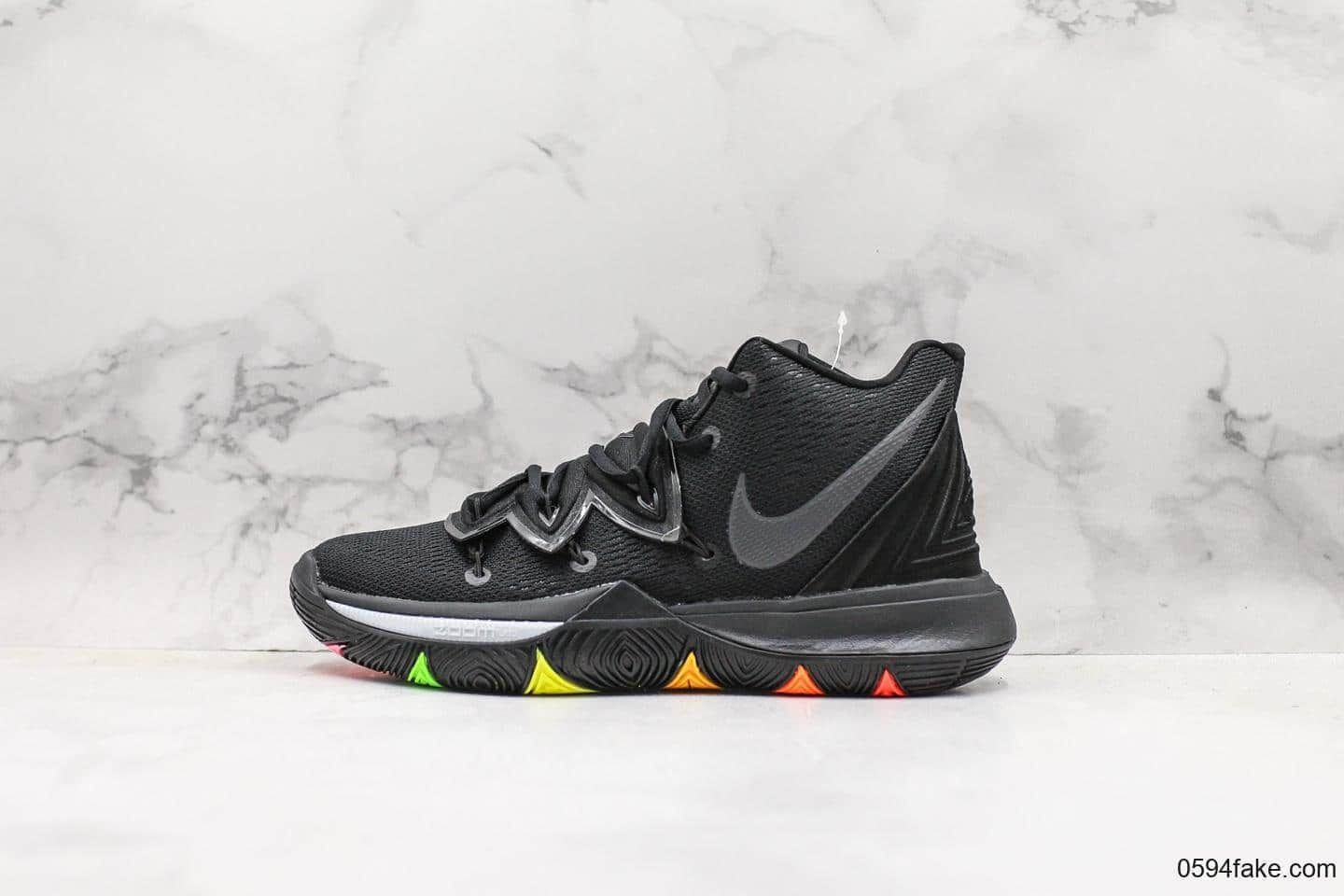 耐克Nike Kyrie 5公司级版本欧文5代实战篮球鞋黑红原楦版本原盒原标全新的包裹系统设计真半码磨具制作 (ID:15600) - 图片1
