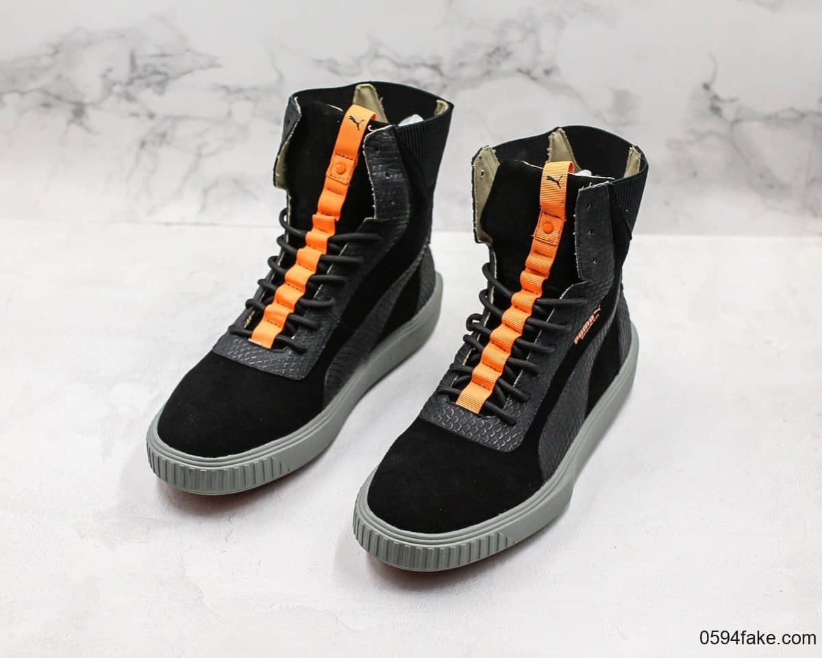 彪马Puma Breaker Mesh FOF纯原版本布雷克系列套脚锯齿底休闲运动板鞋 货号:366987-01