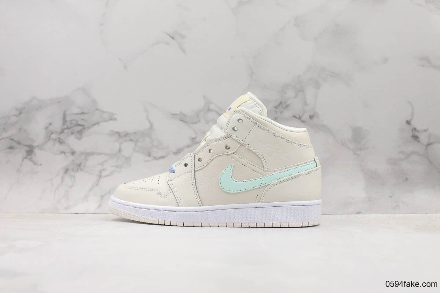 乔丹Air Jordan 1 Mid GS四色鸳鸯彩带公司级版本中帮百搭篮球鞋原装进口皮料原楦成绩版本 (ID:16116) - 图片1