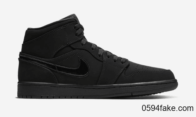Air Jordan 1 Mid新配色登场!经典纯黑色调!低调百搭!