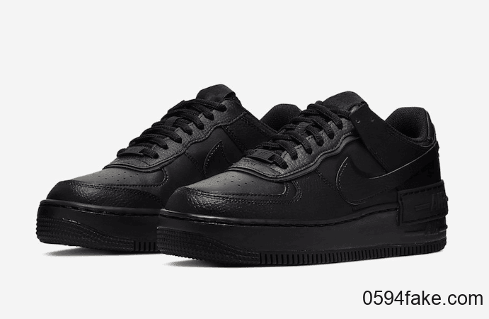 酷炫黑武士配色！这双Nike Air Force 1 Shadow“ Triple Black”闭眼入！ (ID:16369) - 图片1