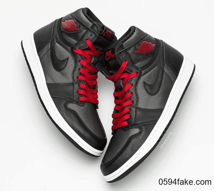 Air Jordan 1“ Black Satin”最新实物图释出!将于明年1月18日发售! 货号:555088-060