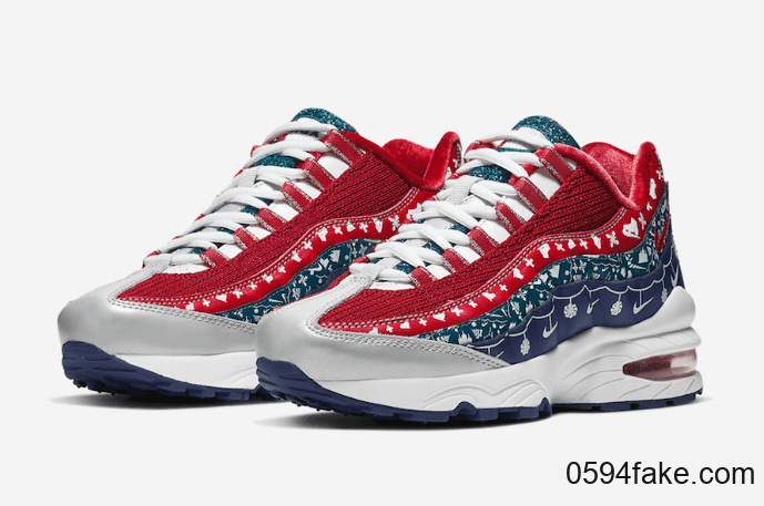 浓郁圣诞节氛围!这双Nike Air Max 95还穿上了毛衣! 货号:CT1593-100