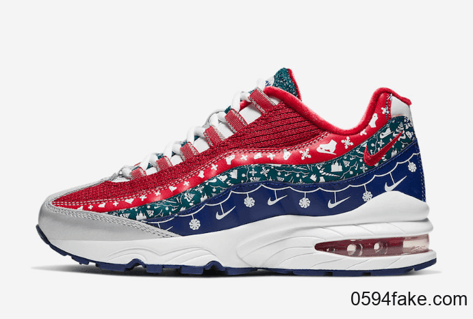 浓郁圣诞节氛围!这双Nike Air Max 95还穿上了毛衣! 货号:CT1593-100