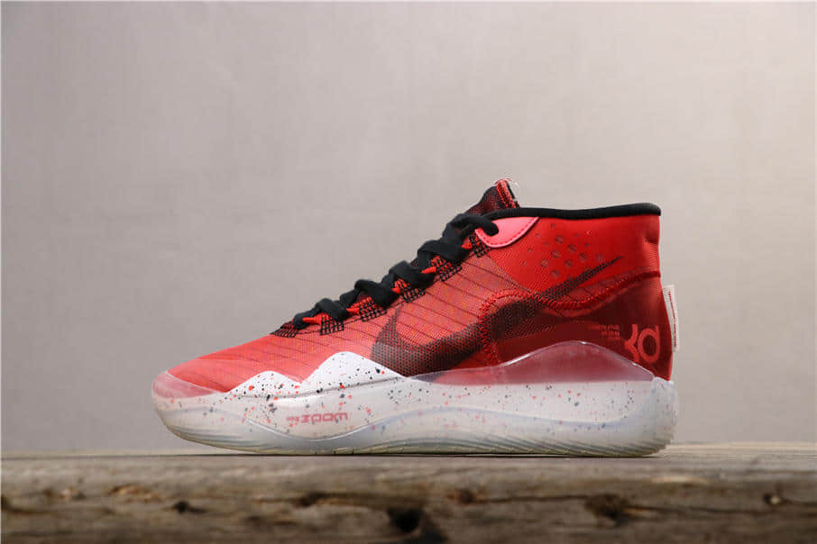 Nike Zoom KD 12 EP大红 耐克真标级杜兰特12代全掌Zoom气垫实战篮球鞋 (ID:1663) - 图片1