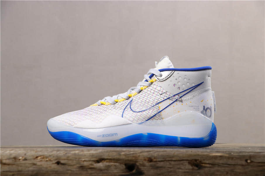 Nike Zoom KD 12 EP白蓝 耐克公司级杜兰特12代原盒原标实战篮球鞋 (ID:1672) - 图片1
