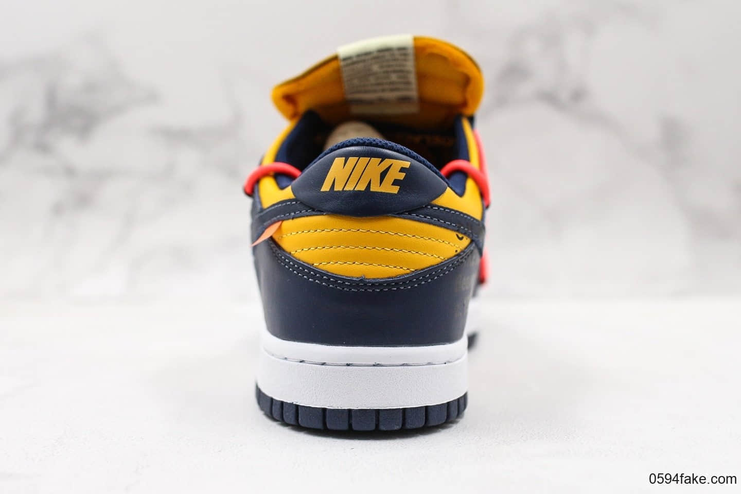 耐克Nike SB Dunk Low联名OFF-White黑橙色纯原版本新款内置气垫SB系列DUNK板鞋 货号:CT0856-700