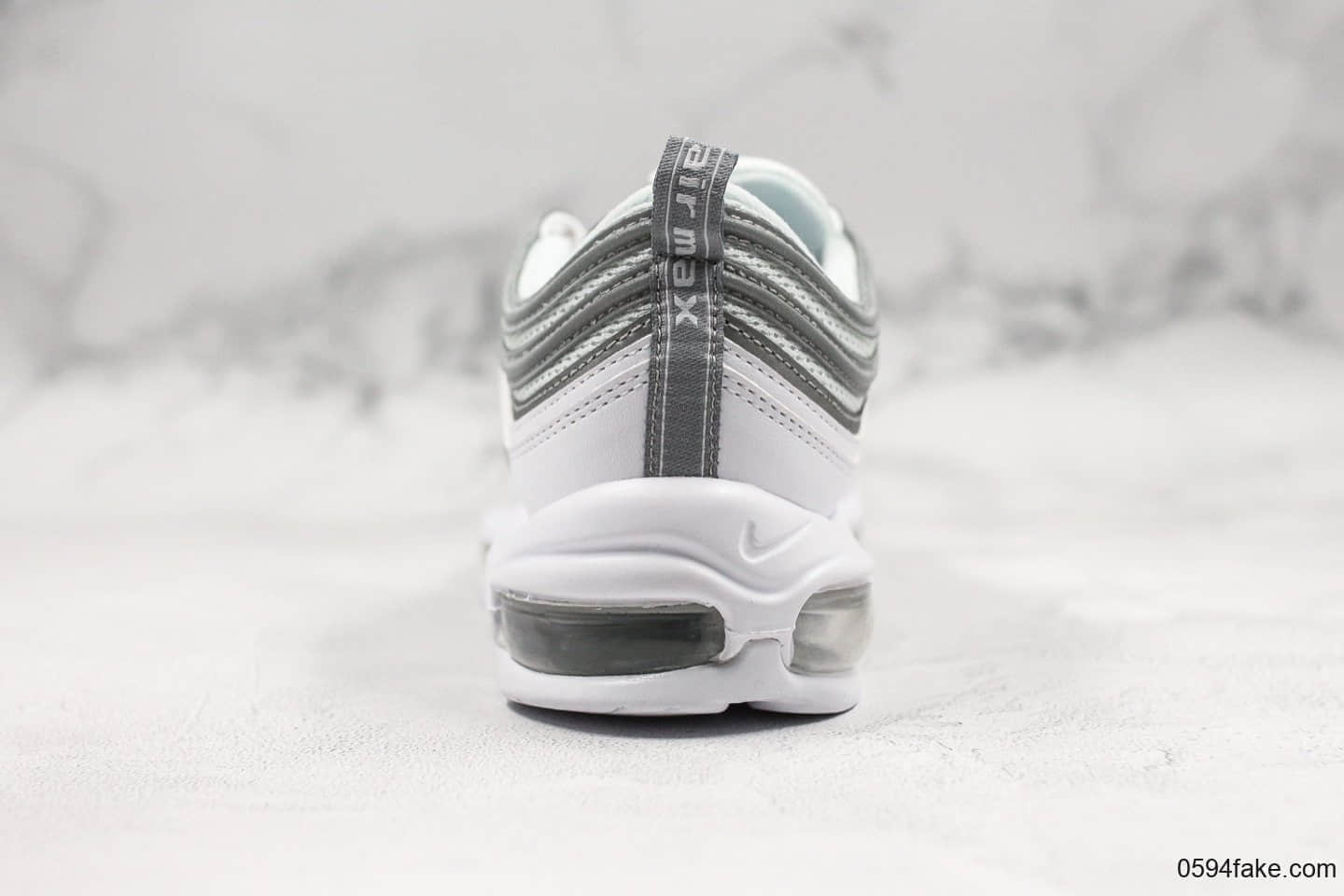 耐克Nike Air Max 97 Reflect Silver纯原版本3M反光银灰子弹气垫鞋原底原面小潘气垫正确版型 货号:921826-105