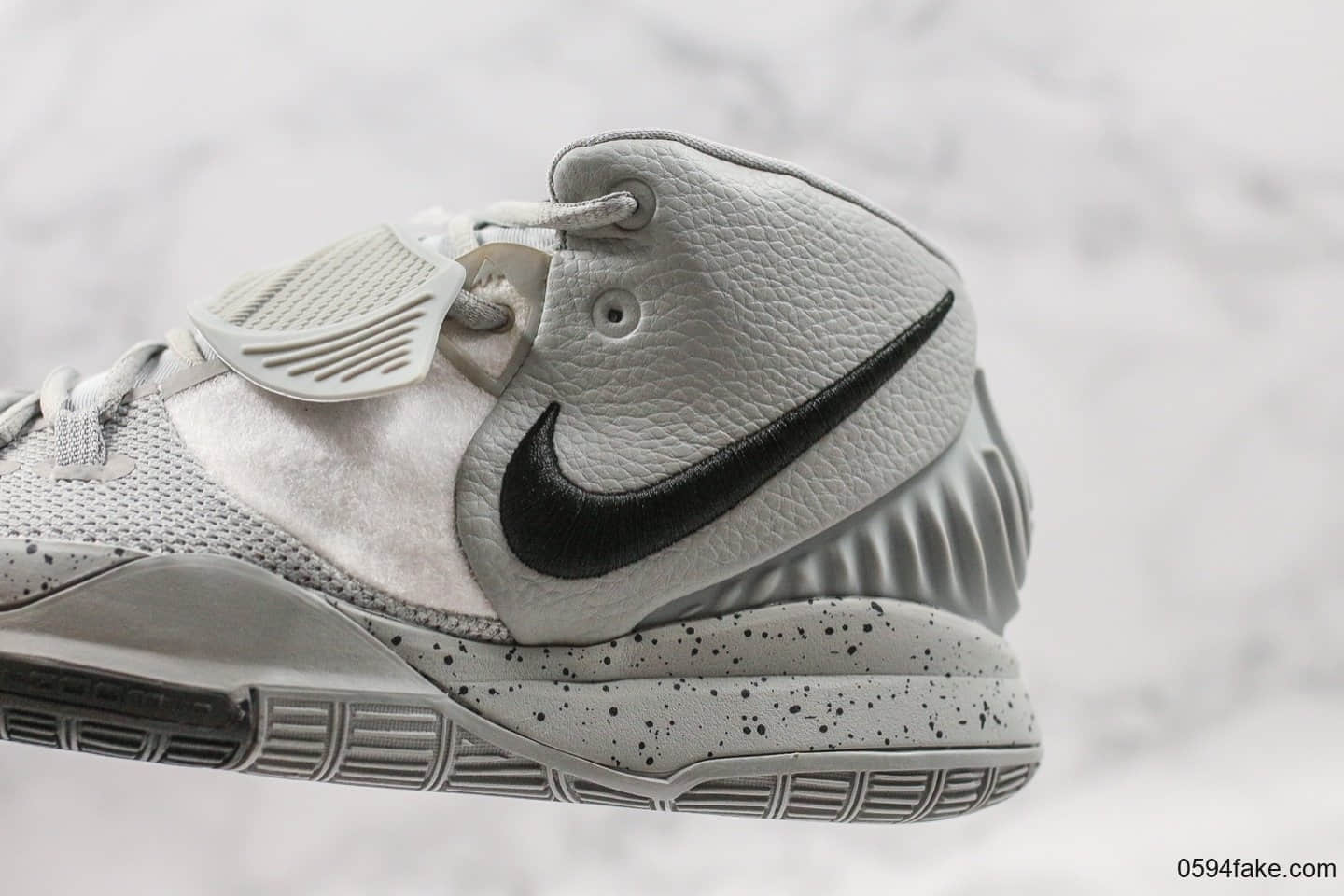 耐克Nike Kyrie 6 EP欧文6灰色纯原版本独家私模独家内置RFID防伪芯片内置ZOOM TURBO气垫 货号:BQ9377-101