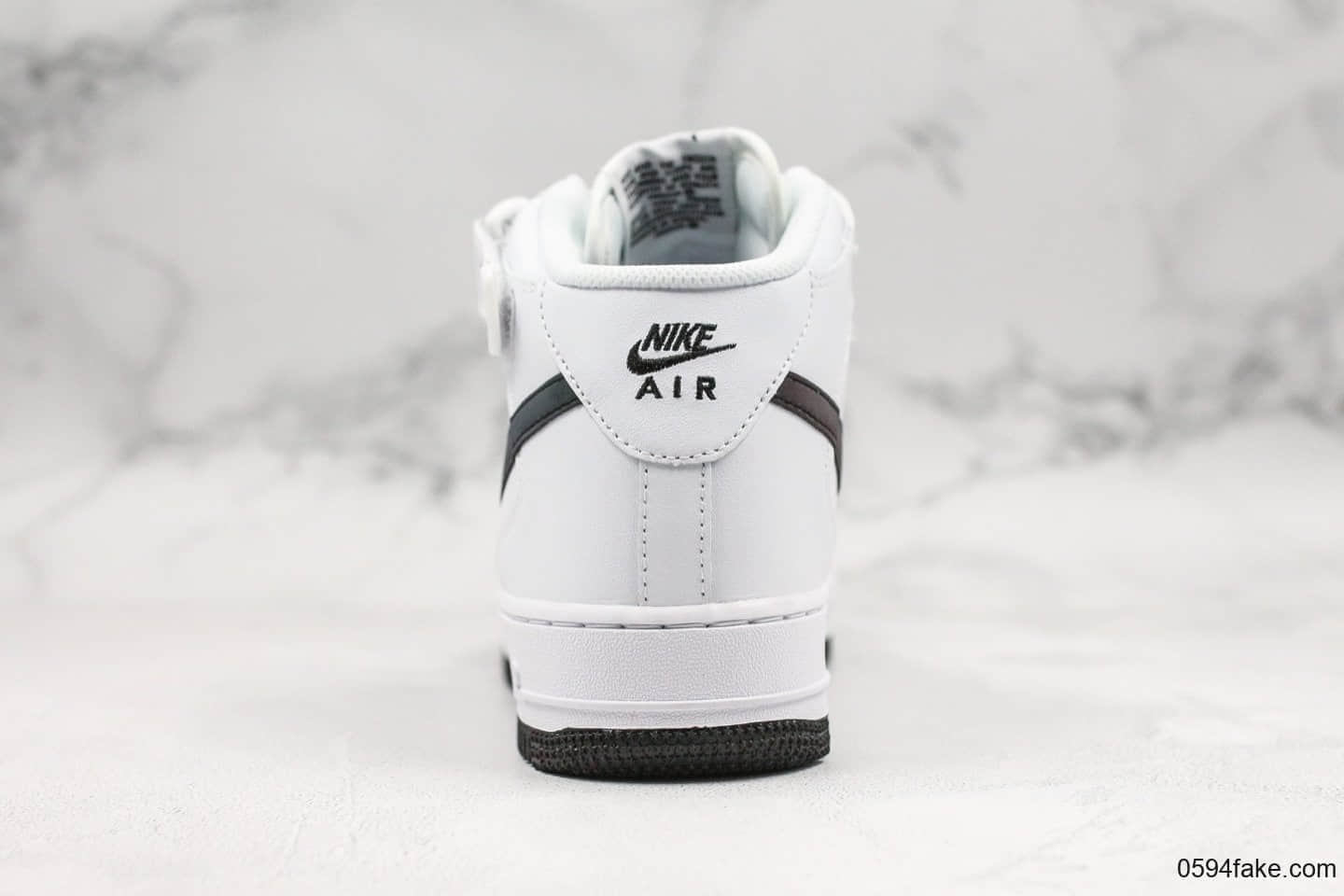 耐克Nike Air Force 1 AF1 MID纯原版本空军一号UN2.0全白满天星中帮板鞋内置全掌solo气垫正确中底鞋垫 货号:366731-808