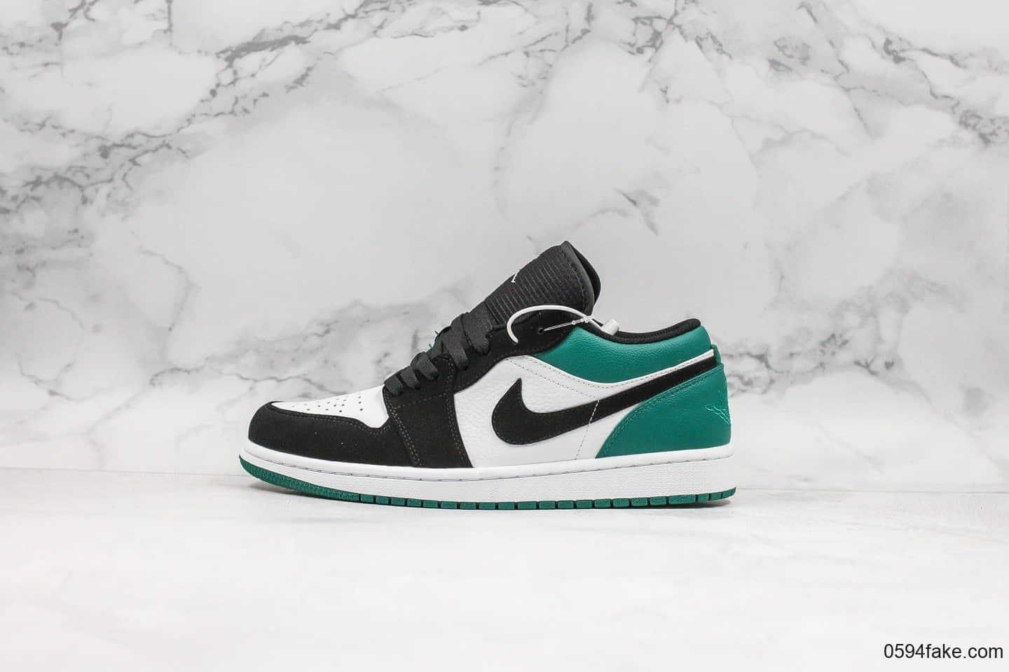 乔丹Air Jordan 1 Low Mystic Green纯原AJ1低帮黑绿脚趾内置sole气垫区别市面通货版本 (ID:17695) - 图片1
