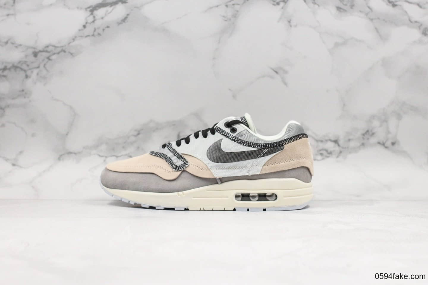耐克Nike Air Max 1 Inside Out纯原版本Max1气垫鞋原档案数据开发原纸板楦头打造 货号:B8069