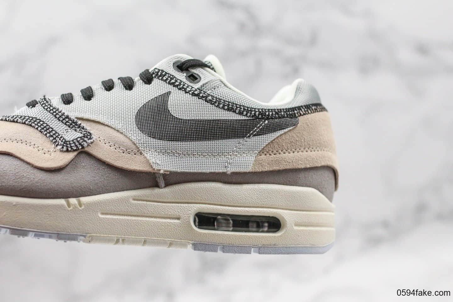 耐克Nike Air Max 1 Inside Out纯原版本Max1气垫鞋原档案数据开发原纸板楦头打造 货号:B8069