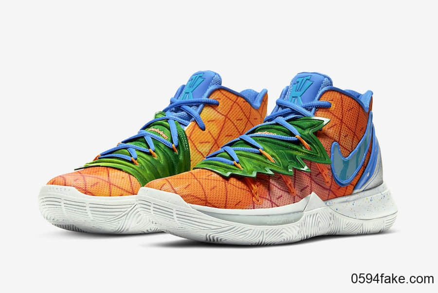《海绵宝宝》 x Nike Kyrie 5“菠萝屋”配色释出官图！ (ID:17817) - 图片1