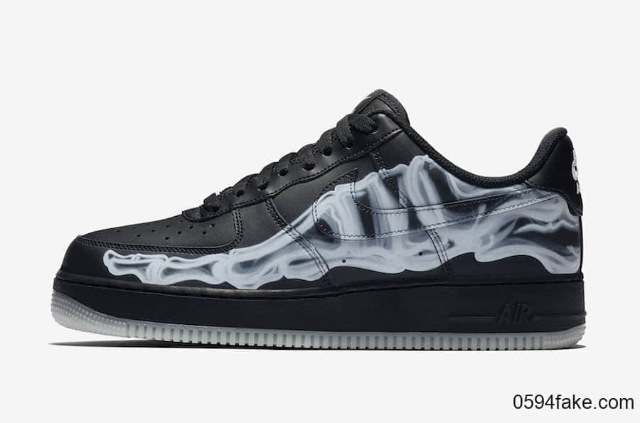 Nike Air Force 1 Low“ Black Skeleton”释出官图!个性十足! 货号:BQ7541-001