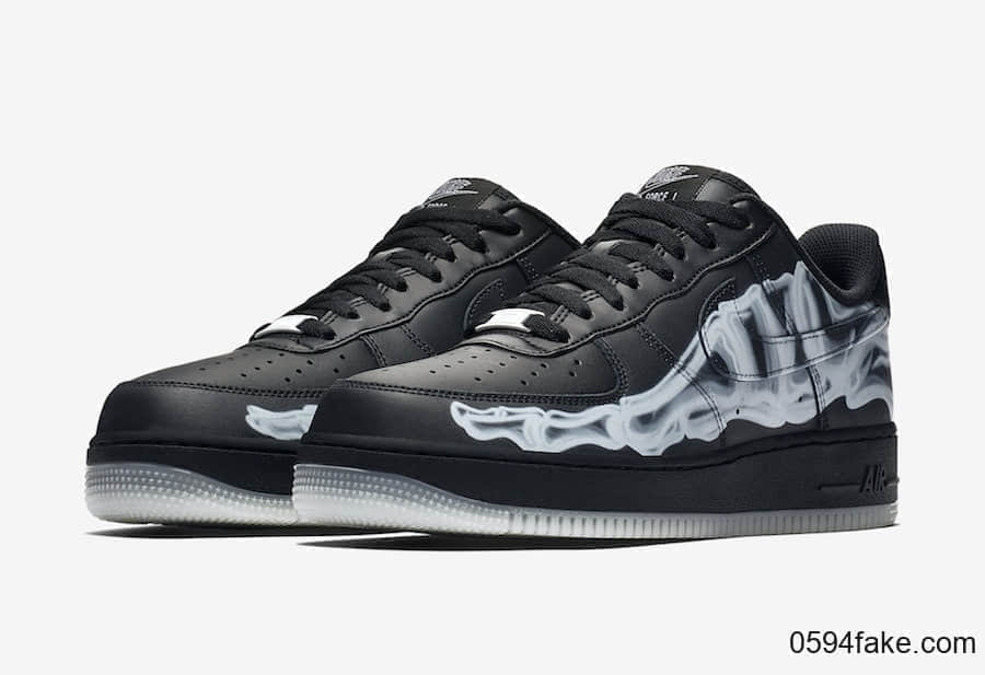 Nike Air Force 1 Low“ Black Skeleton”释出官图!个性十足! 货号:BQ7541-001