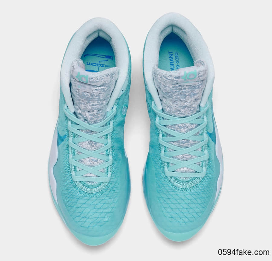 清爽蓝色调!这双Nike KD 12你打几分? 货号:AR4229-400