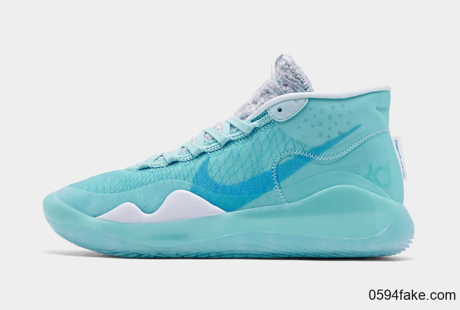 清爽蓝色调!这双Nike KD 12你打几分? 货号:AR4229-400