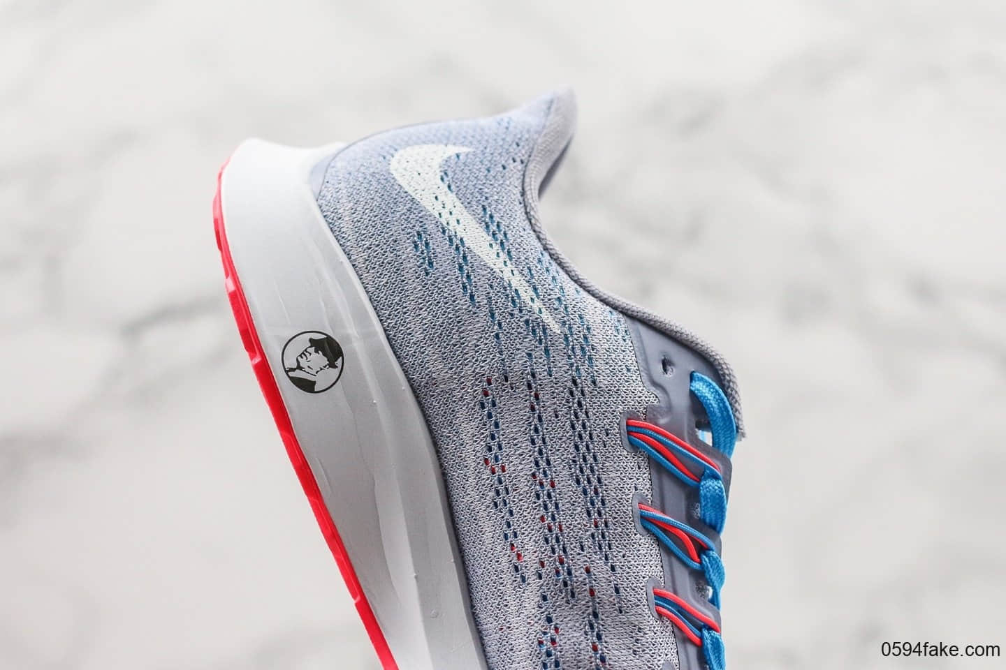 耐克Nike Air Zoom Pegasus 36 JDI登月36代休闲跑步鞋灰蓝色真标带半码编织飞线面透气运动鞋 货号:BV5739-500