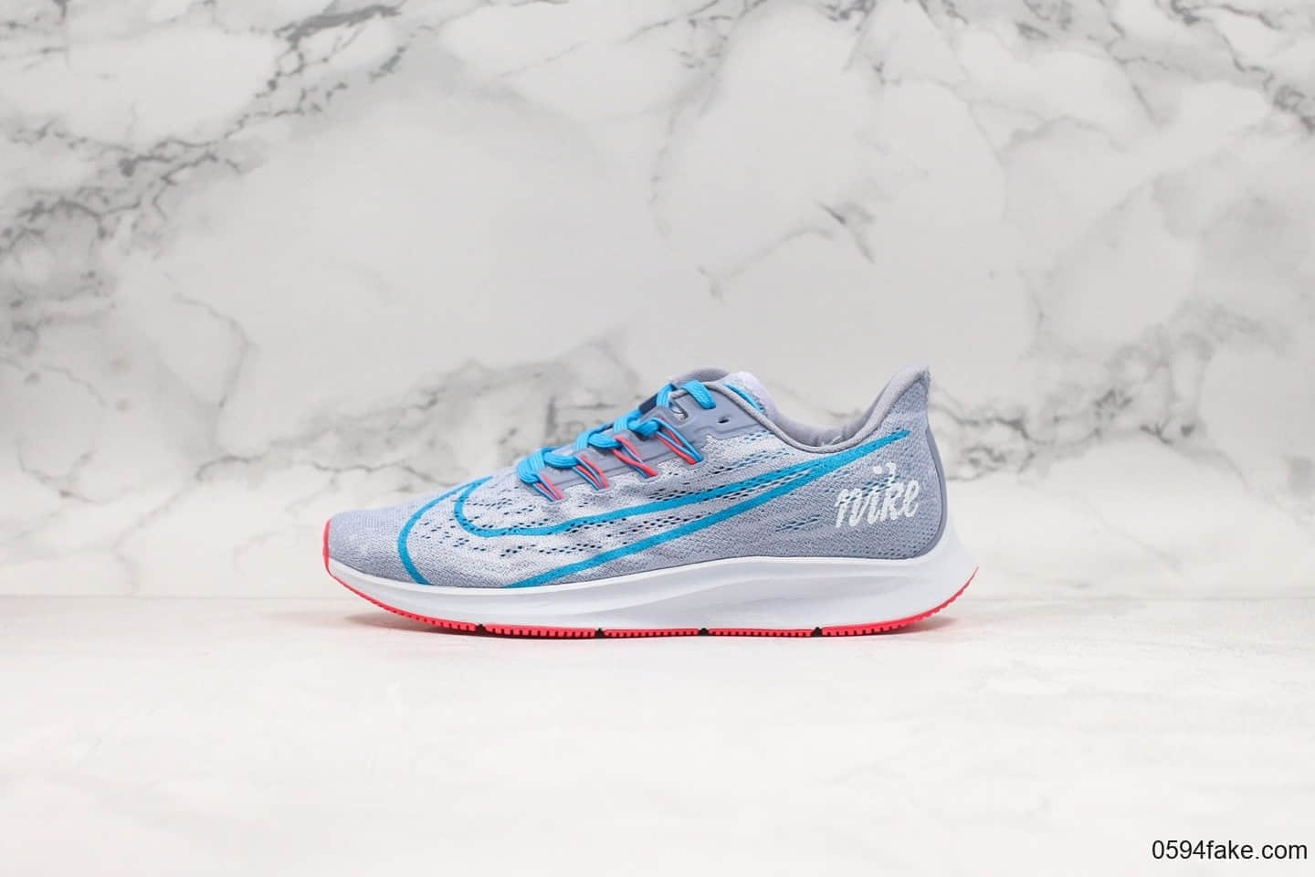 耐克Nike Air Zoom Pegasus 36 JDI登月36代休闲跑步鞋灰蓝色真标带半码编织飞线面透气运动鞋 货号:BV5739-500