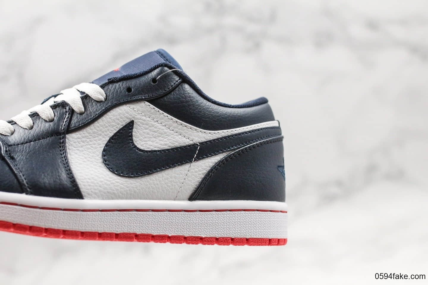 乔丹Air Jordan 1 Low纯原版本低帮黑耀石AJ1内置气垫原鞋打版开模官方同步原材料 货号:553558-481