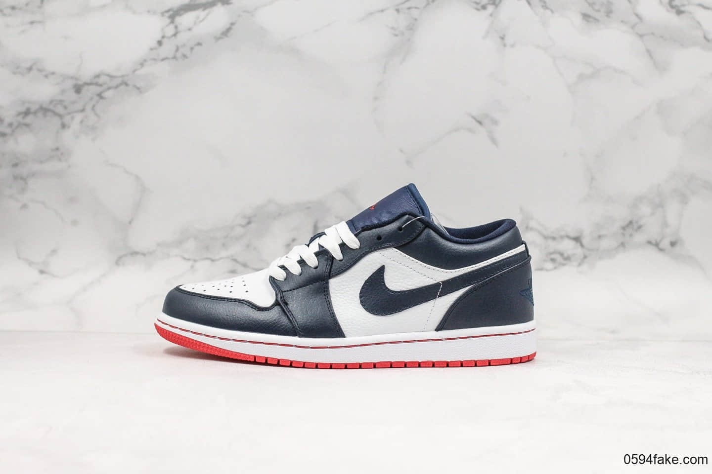 乔丹Air Jordan 1 Low纯原版本低帮黑耀石AJ1内置气垫原鞋打版开模官方同步原材料 货号:553558-481
